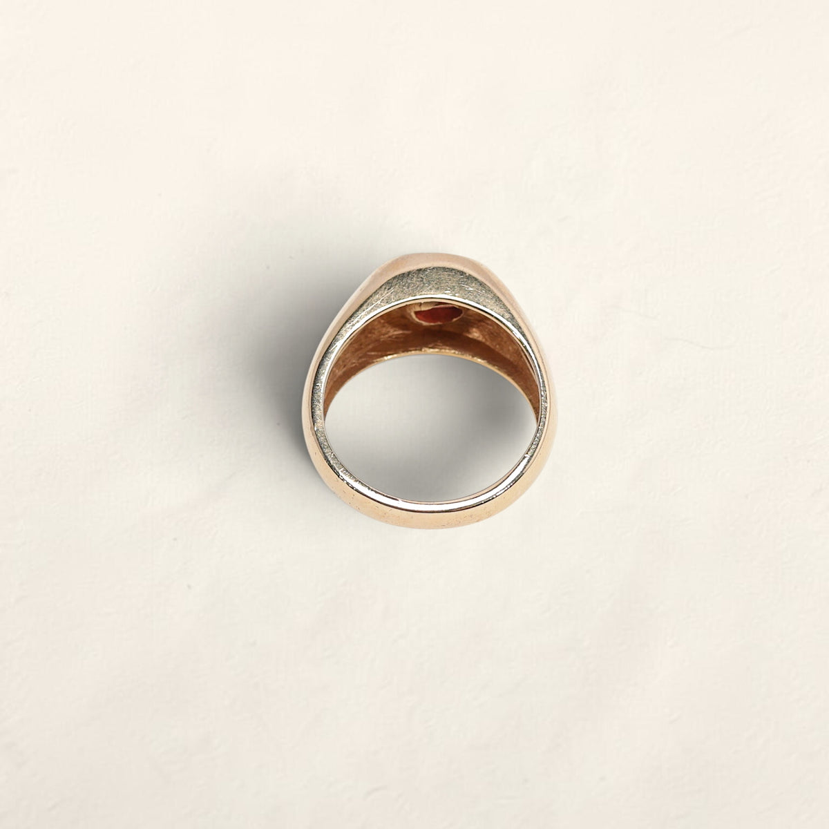 10K Gold Ring with Oval Garnet