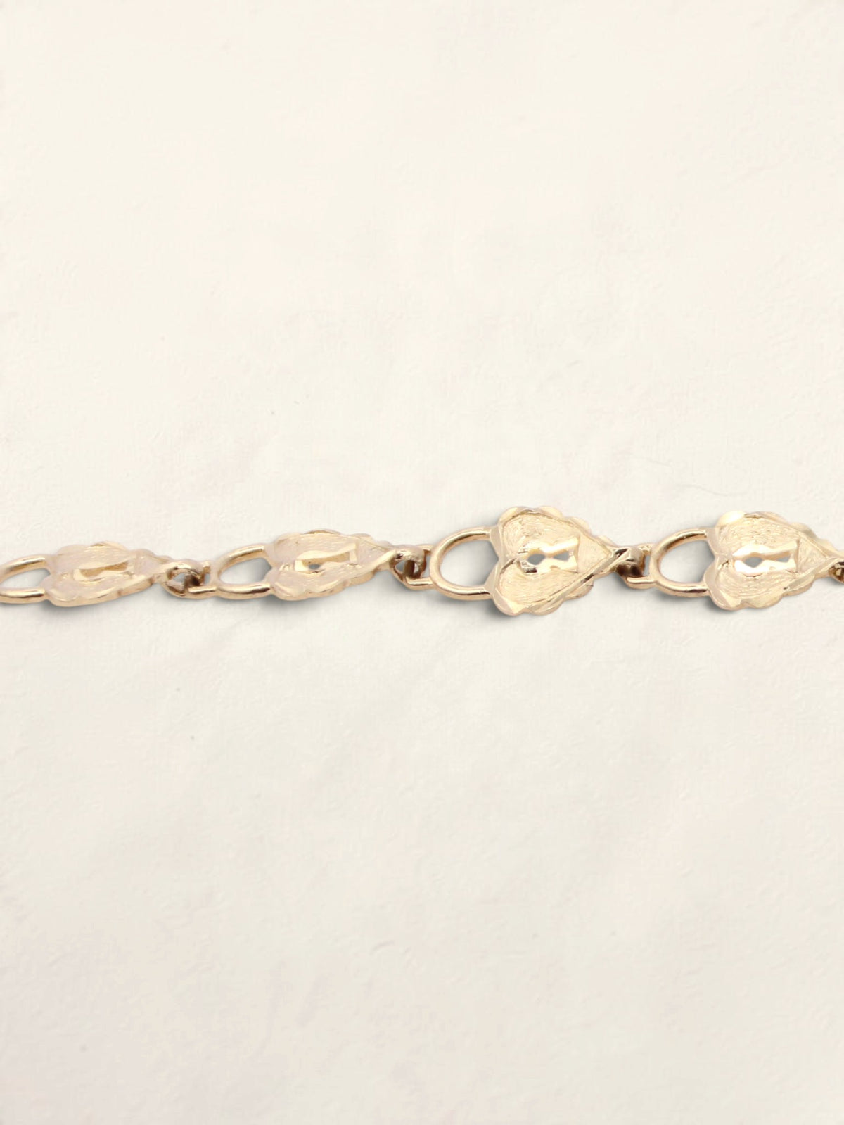 14K Yellow Gold Heart Lock and Key Bracelet