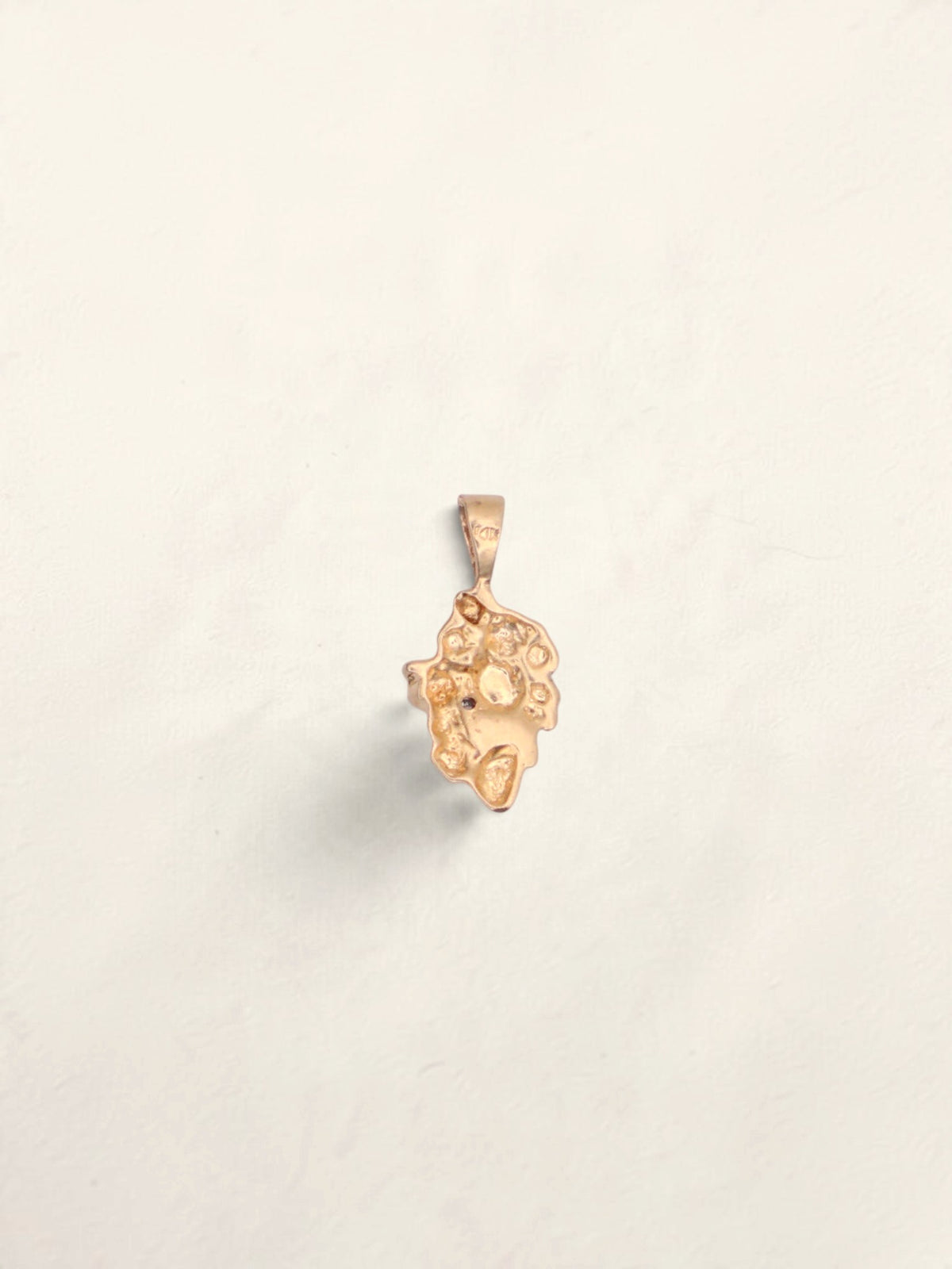 14k Gold Nugget Pendant