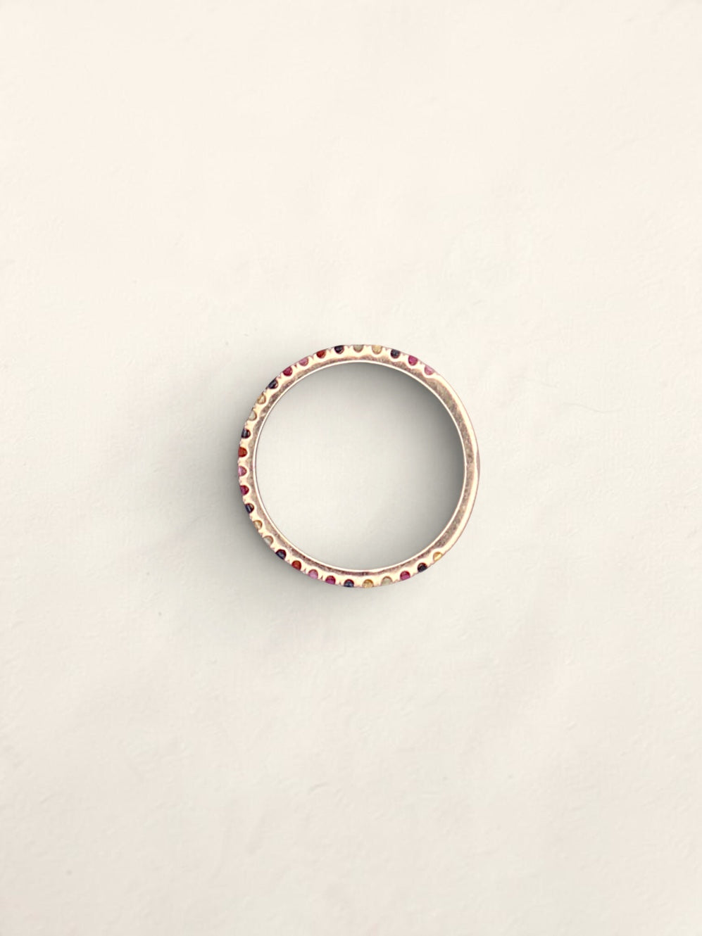 14k Multi-color Topaz Accent Band