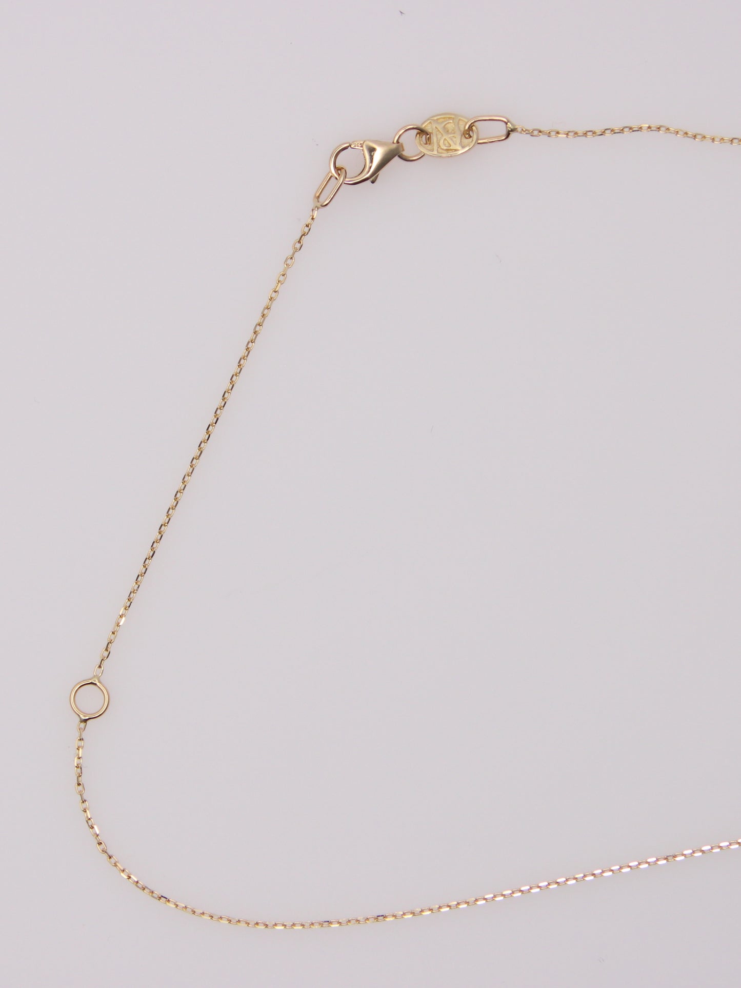 14K Yellow Gold Rain Cloud and Star Pendant Necklace