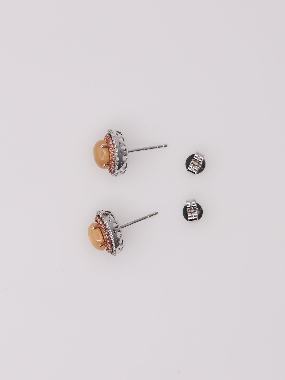 14K Two-Tone Effy Ethiopian Opal and Diamond Earrings