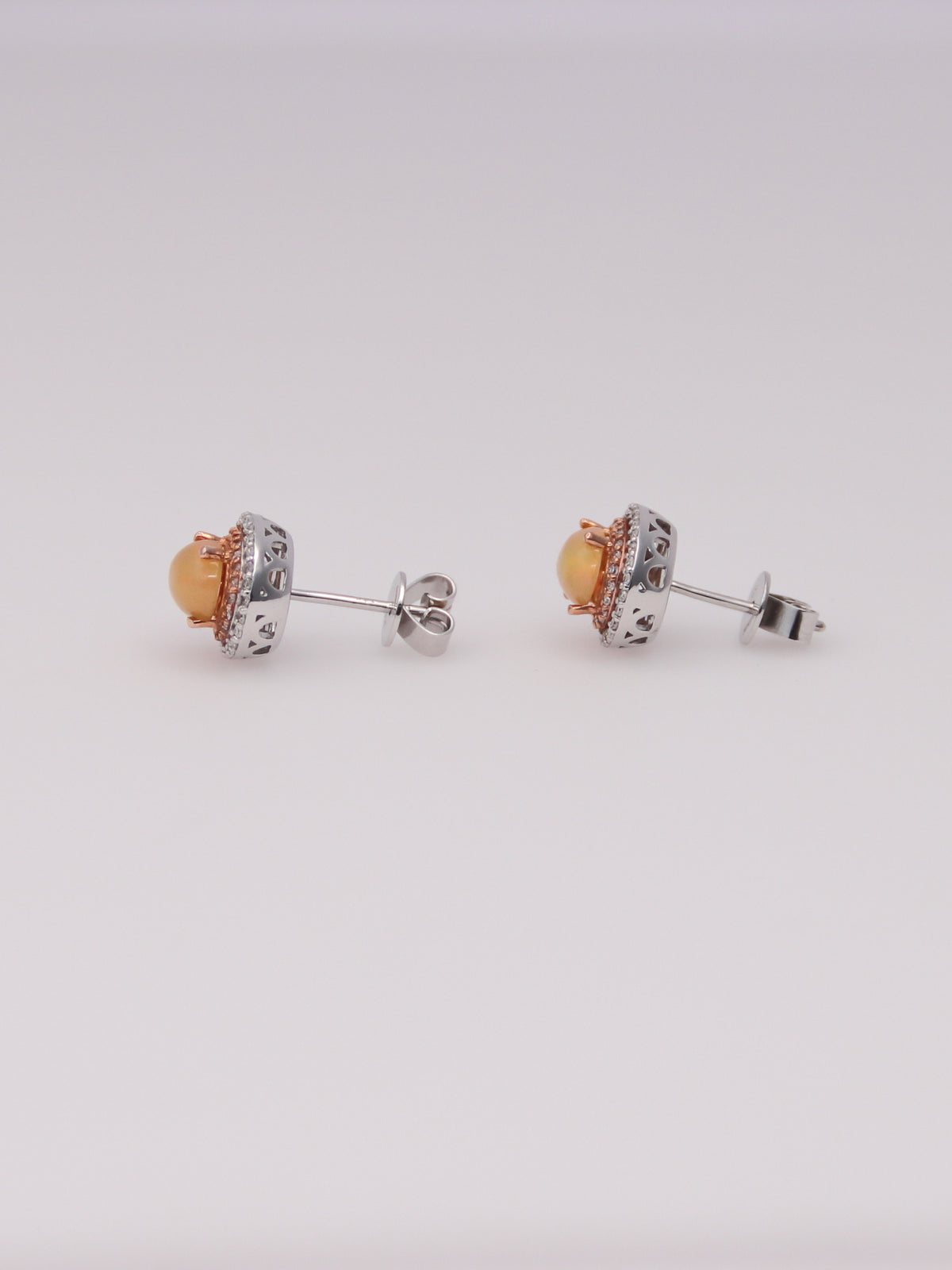 14K Two-Tone Effy Ethiopian Opal and Diamond Earrings