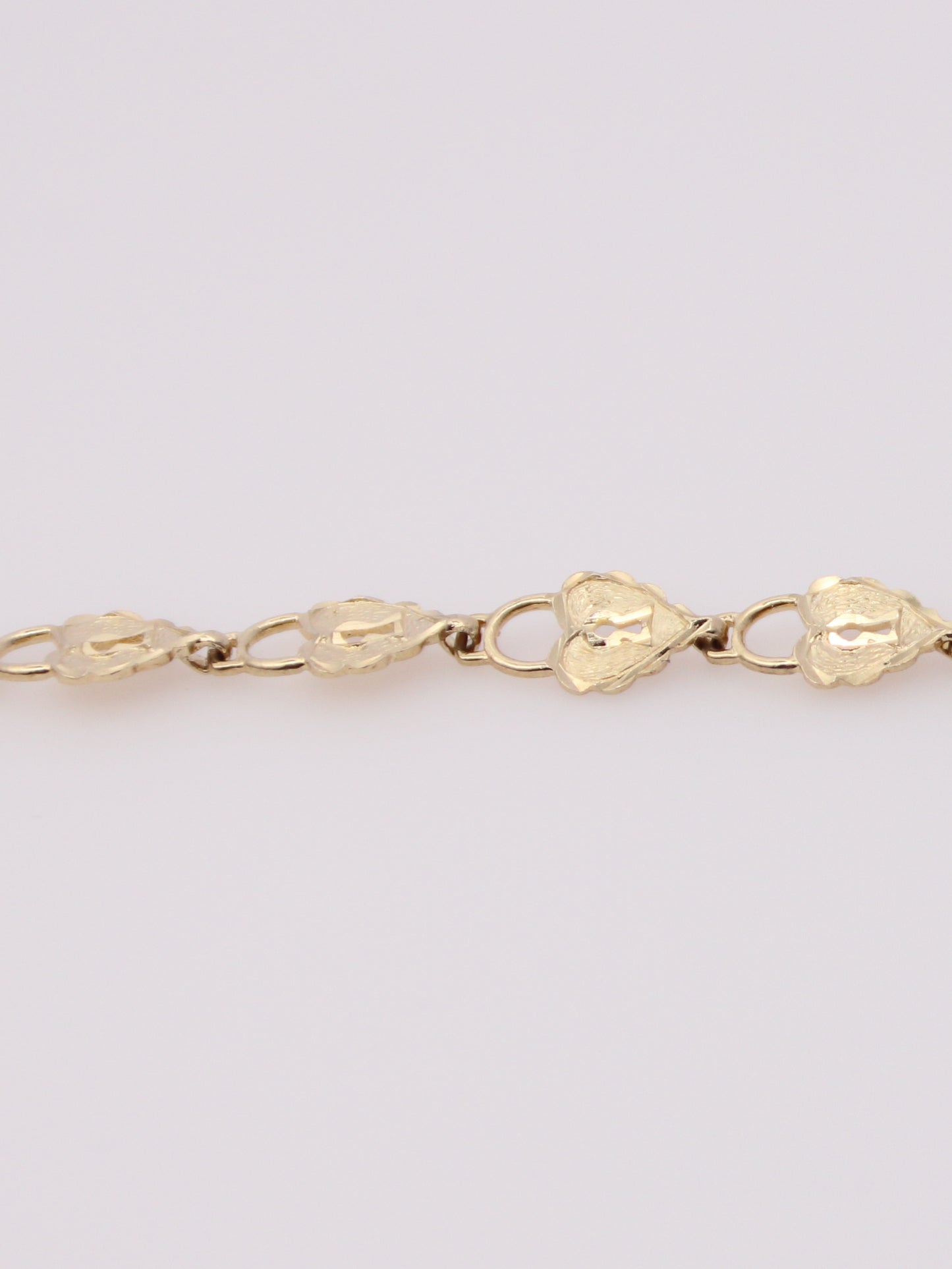 14K Yellow Gold Heart Lock and Key Bracelet