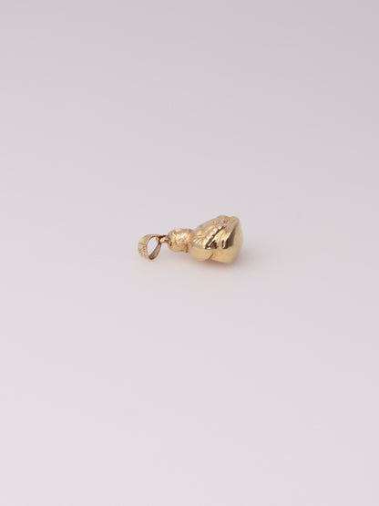 10K Yellow Gold Buddha Pendant