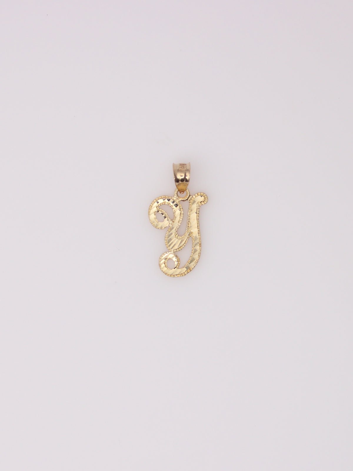 14K Yellow Gold 'Y' Initial Pendant