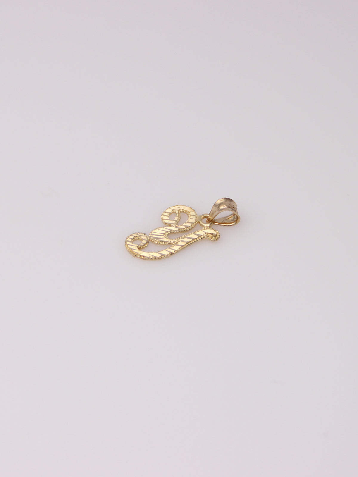 14K Yellow Gold 'Y' Initial Pendant