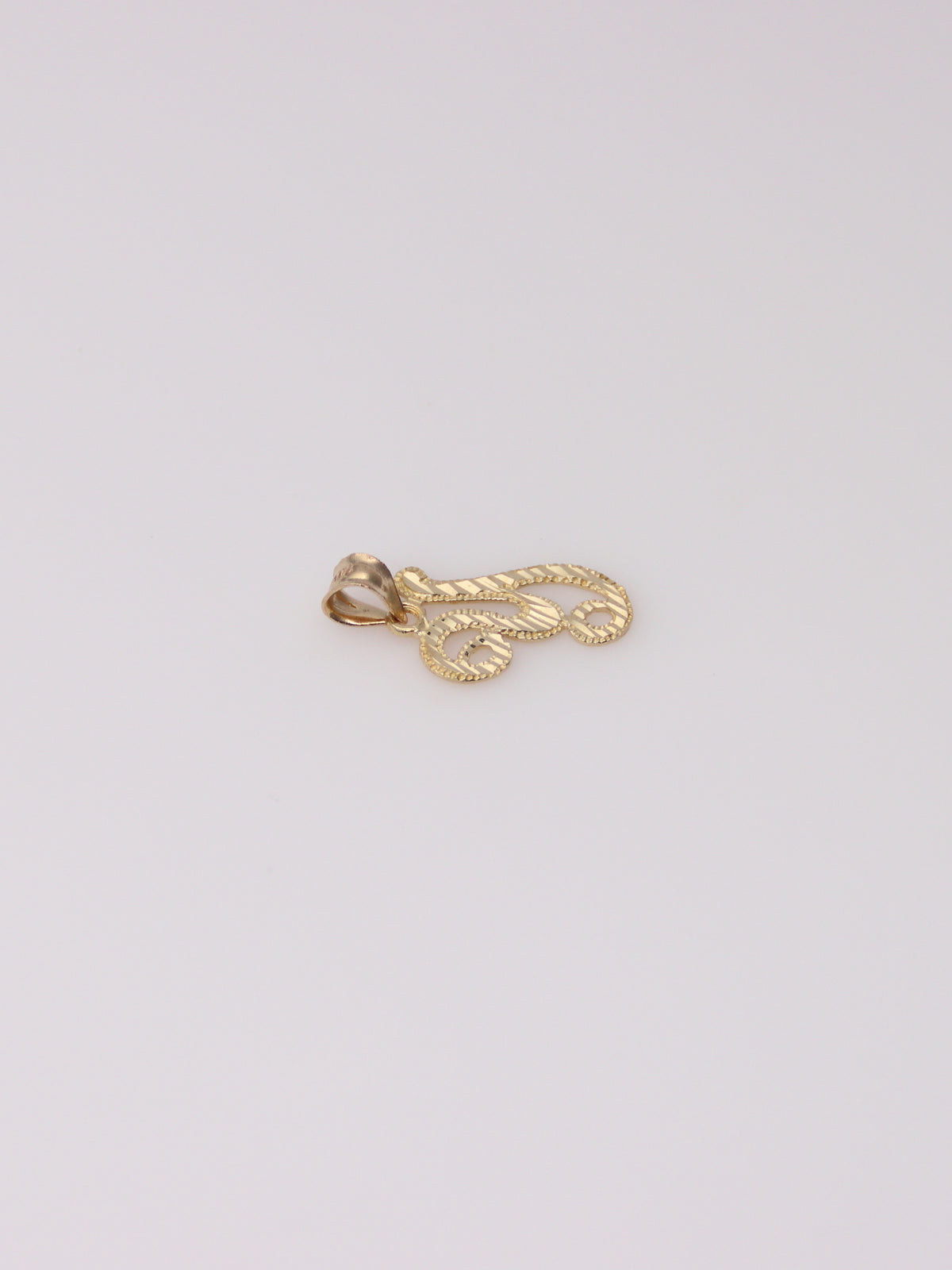 14K Yellow Gold 'Y' Initial Pendant