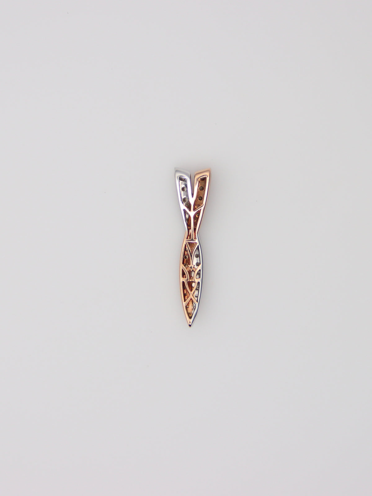 14K Two-Tone Levian Chocolate Diamond Pendant