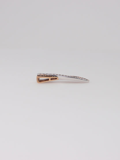 14K Two-Tone Levian Chocolate Diamond Pendant