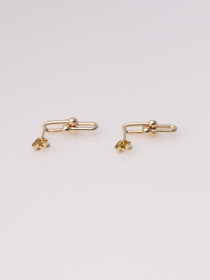 Beaded Paperclip Earrings