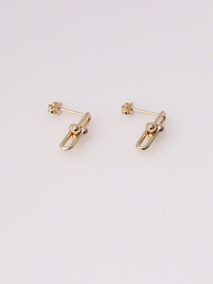 Beaded Paperclip Earrings