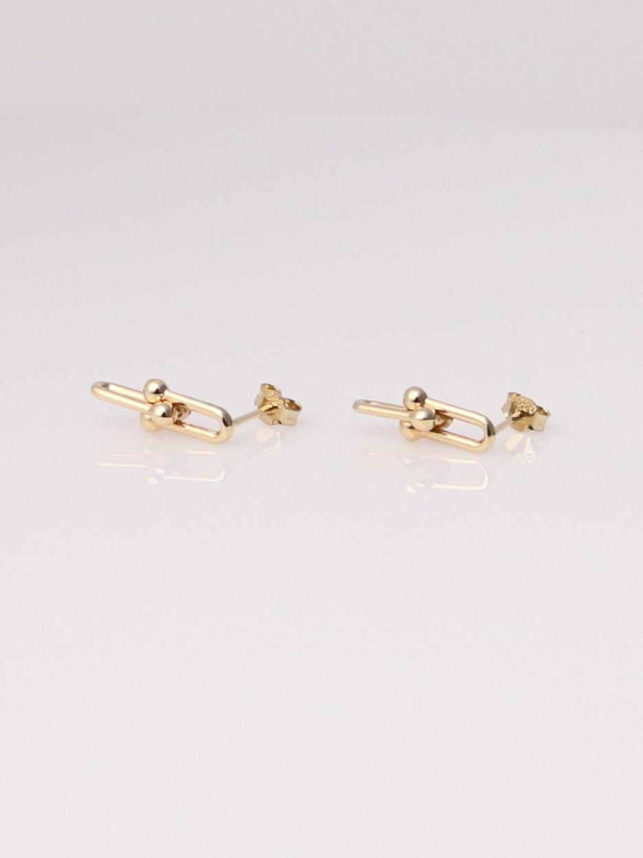 Beaded Paperclip Earrings