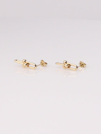 Beaded Paperclip Earrings