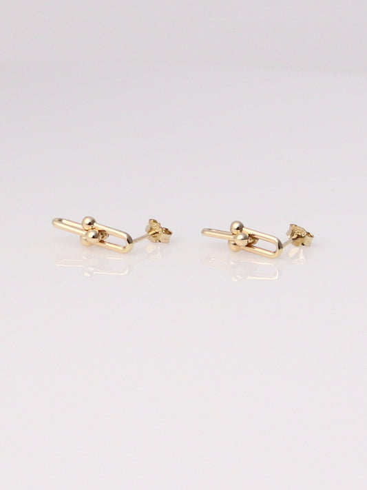 Beaded Paperclip Earrings