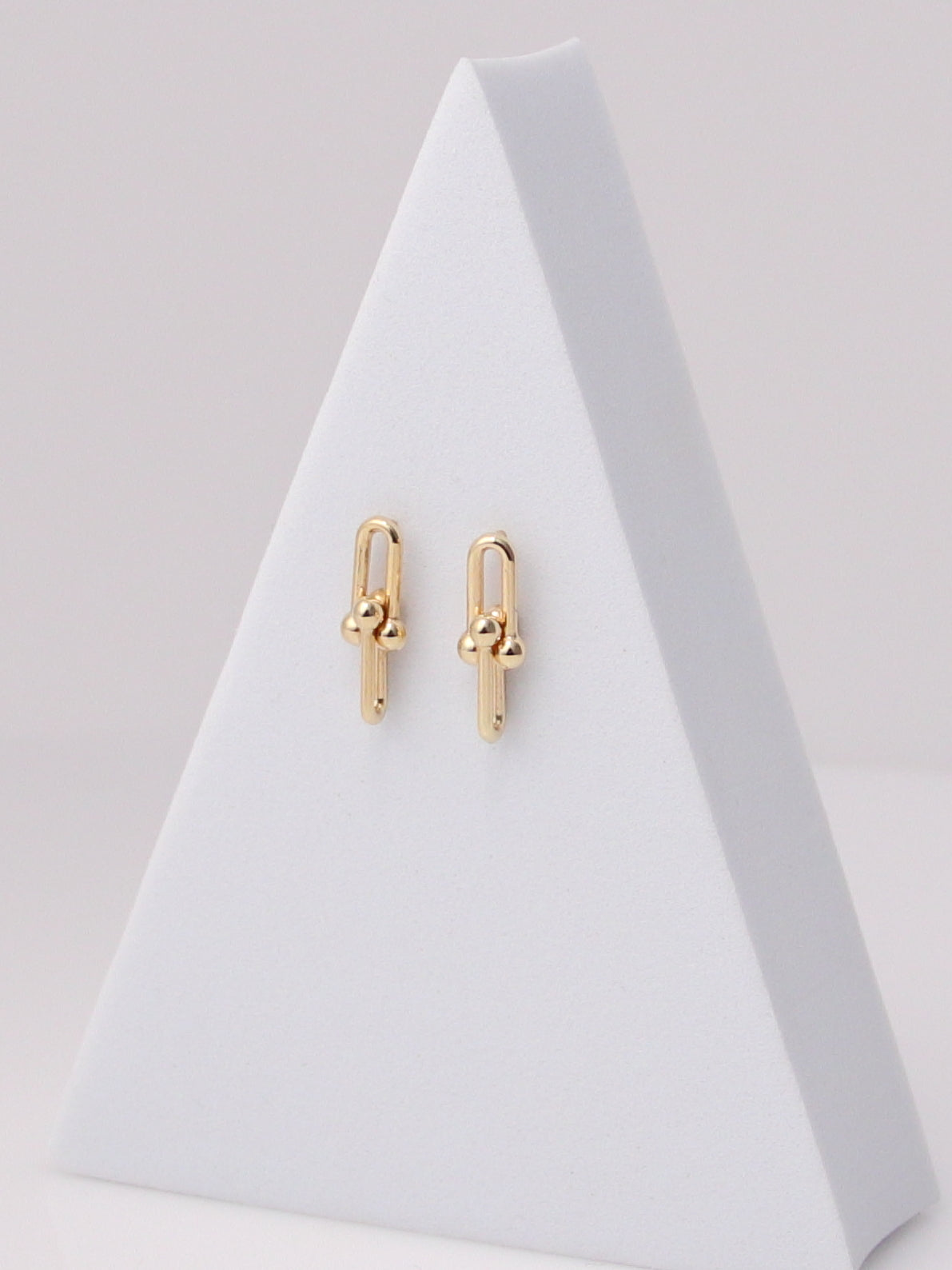 Beaded Paperclip Earrings