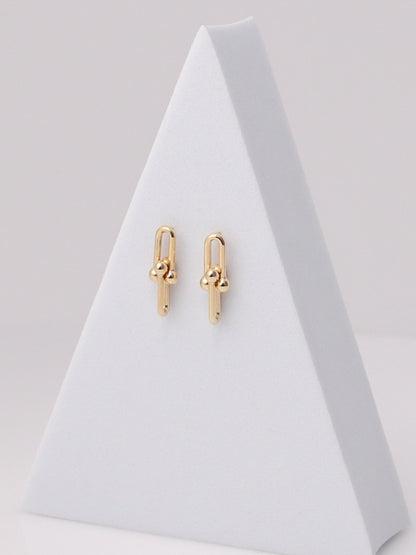 Beaded Paperclip Earrings