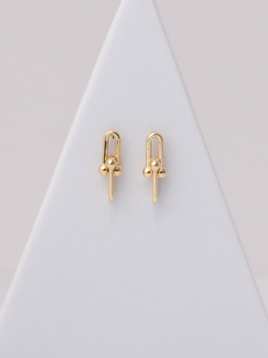 Beaded Paperclip Earrings