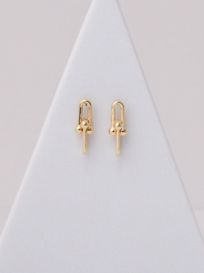 Beaded Paperclip Earrings
