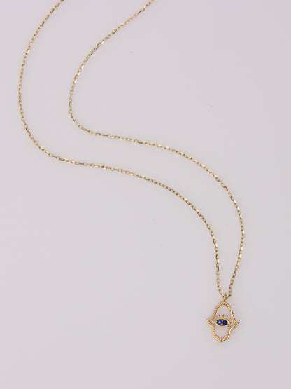 Hamsa Eye Pendant Necklace