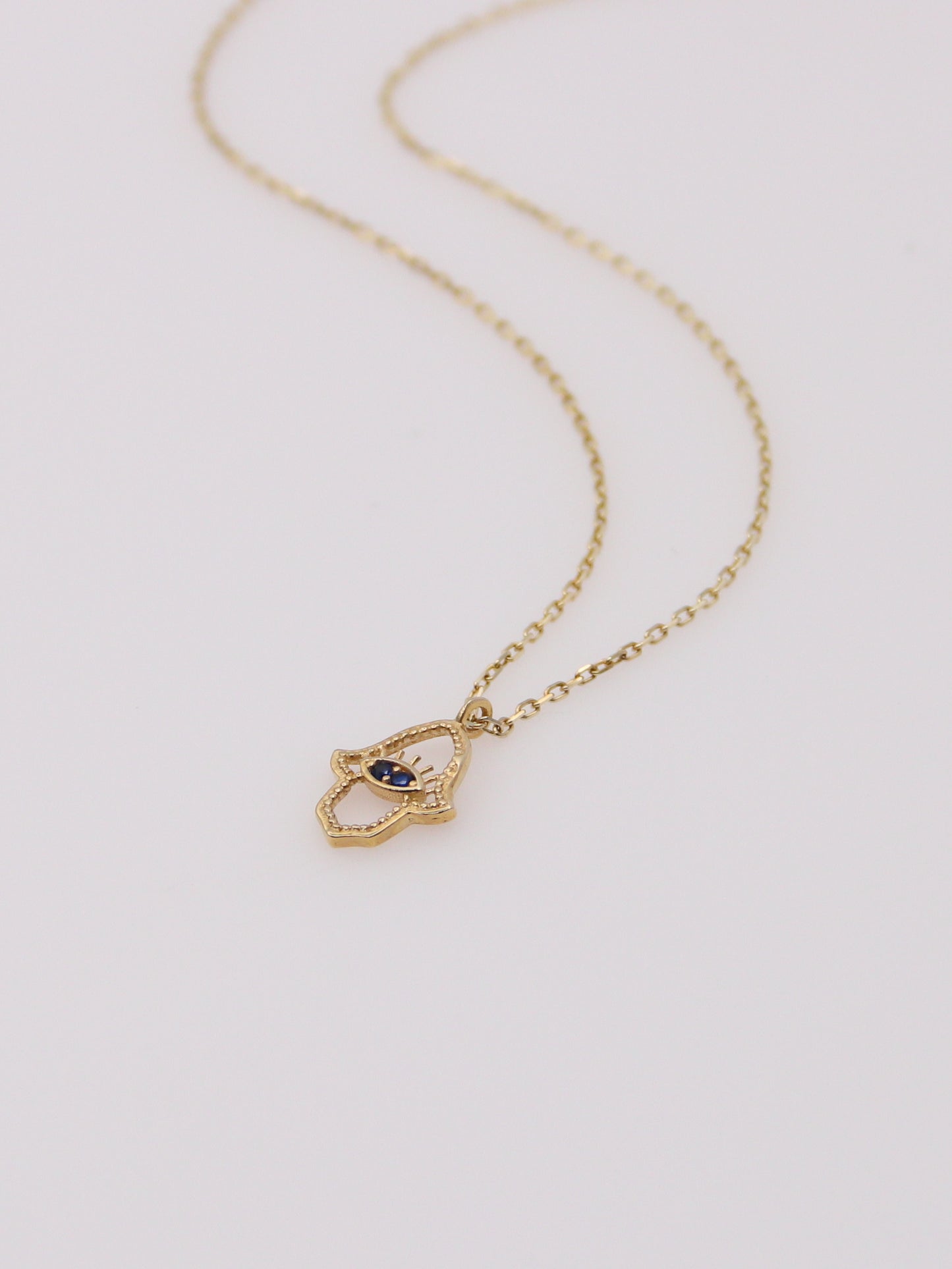 Hamsa Eye Pendant Necklace