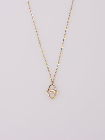 Hamsa Eye Pendant Necklace