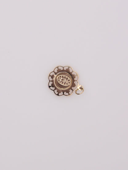 14K Yellow Gold Mary Pendant