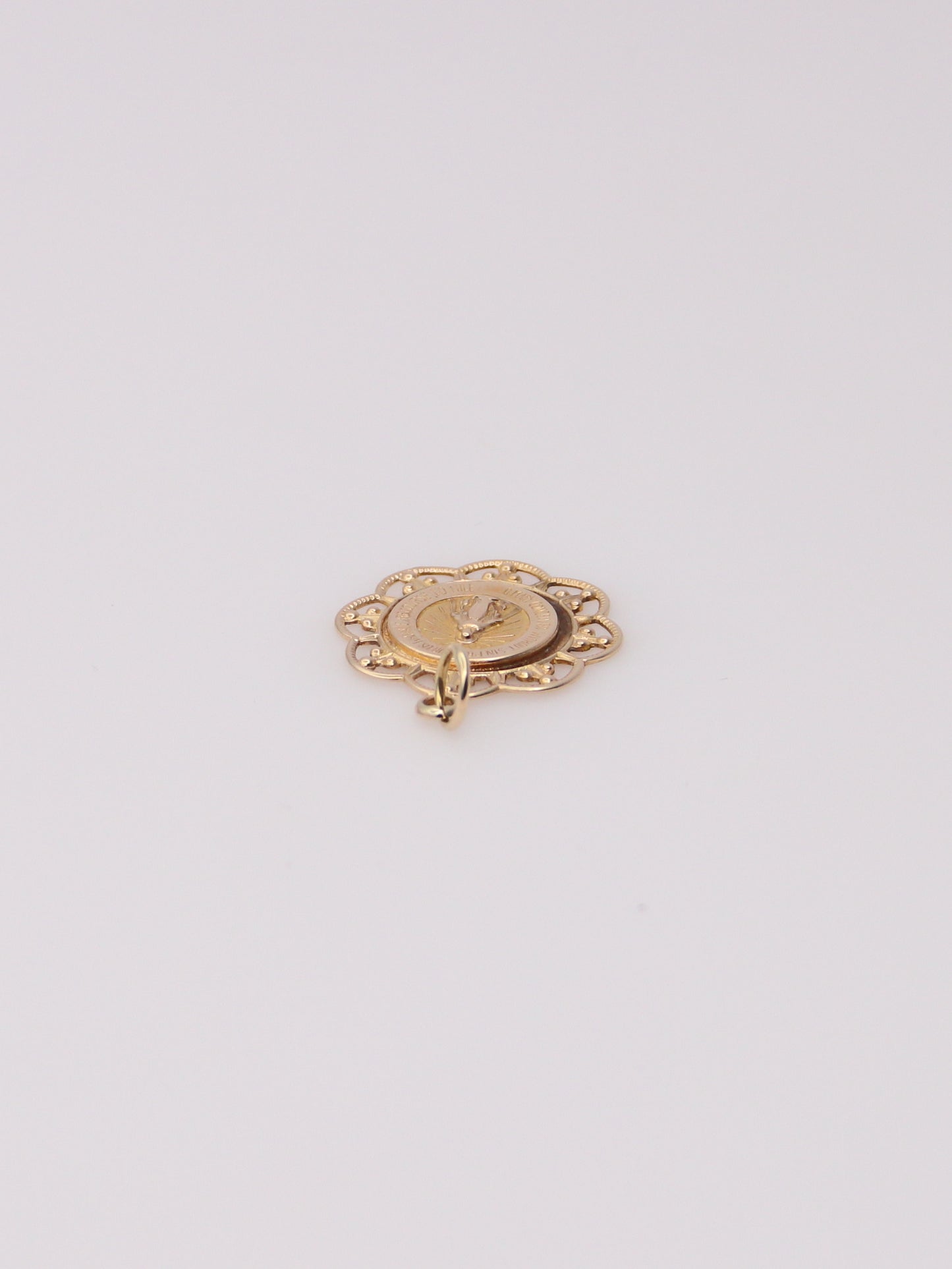 14K Yellow Gold Mary Pendant