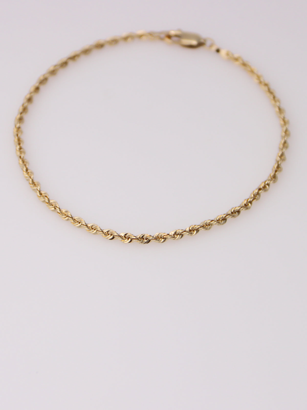 10K Yellow Gold Rope Bracelet