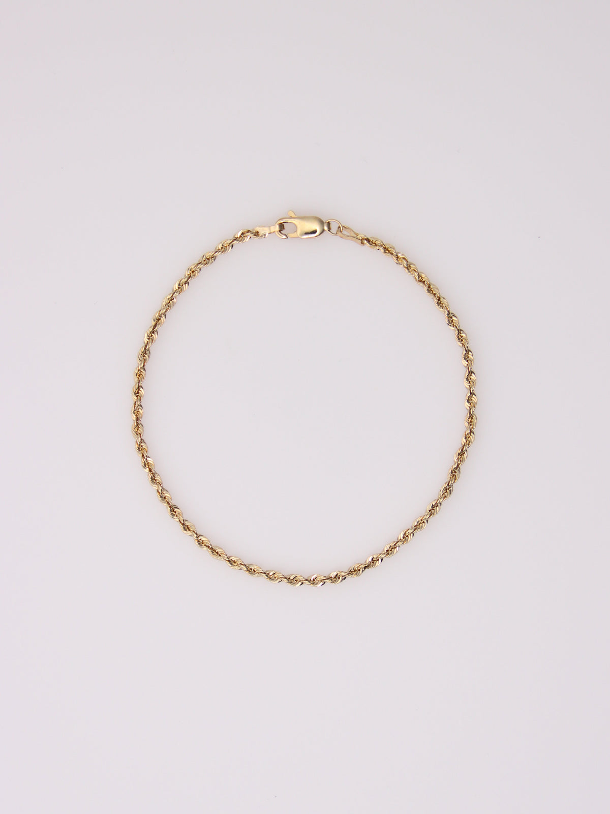 10K Yellow Gold Rope Bracelet