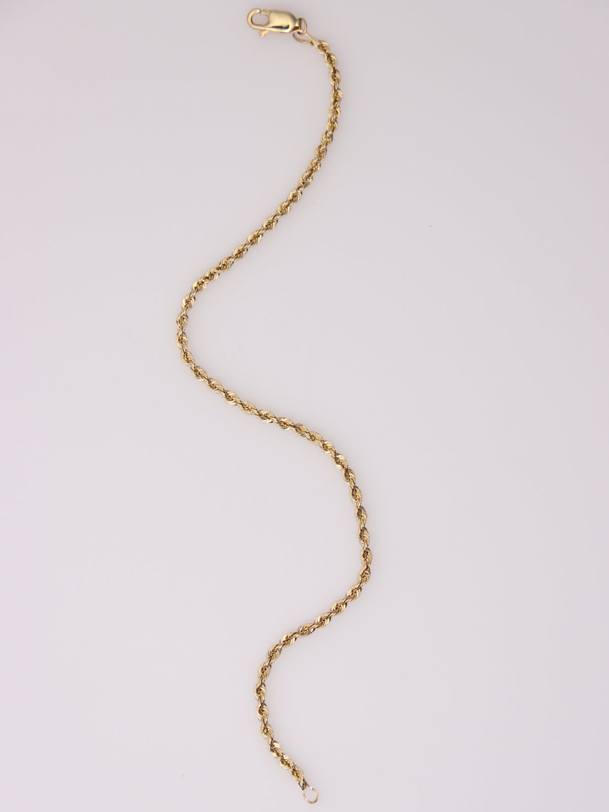 10K Yellow Gold Rope Bracelet