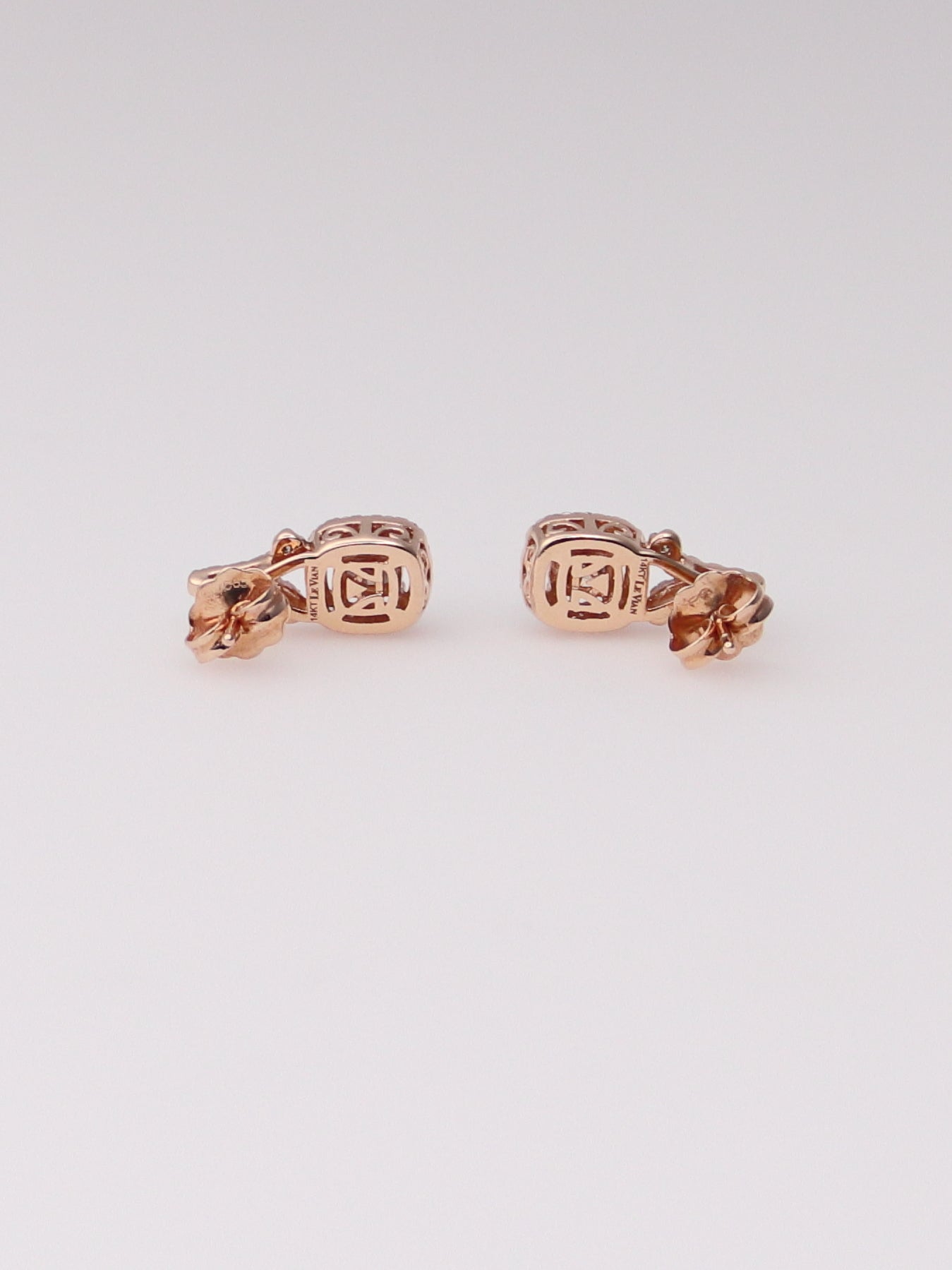 14K Rose Gold Levian Chocolate Diamond Earrings