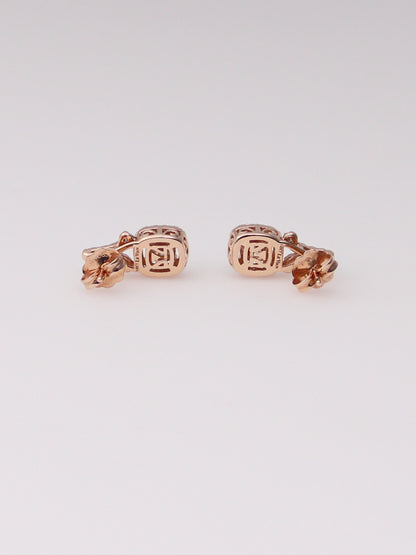 14K Rose Gold Levian Chocolate Diamond Earrings