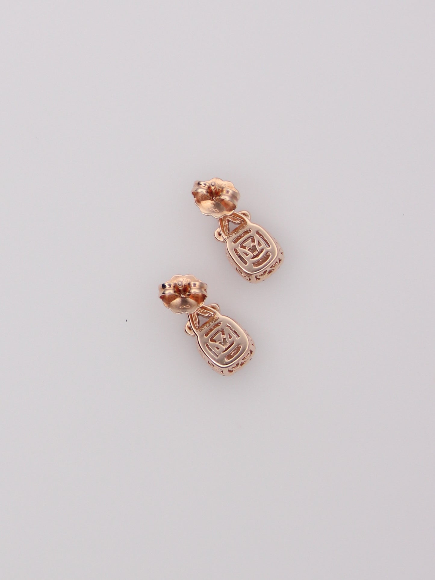 14K Rose Gold Levian Chocolate Diamond Earrings