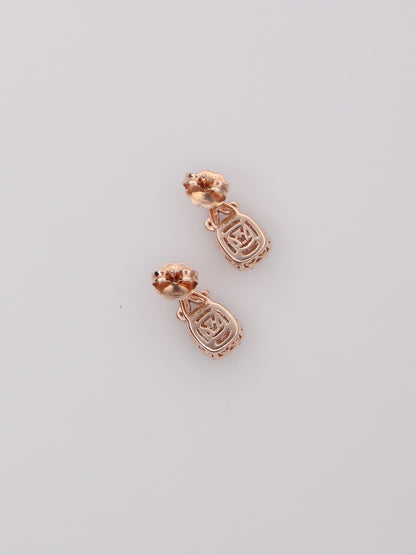 14K Rose Gold Levian Chocolate Diamond Earrings