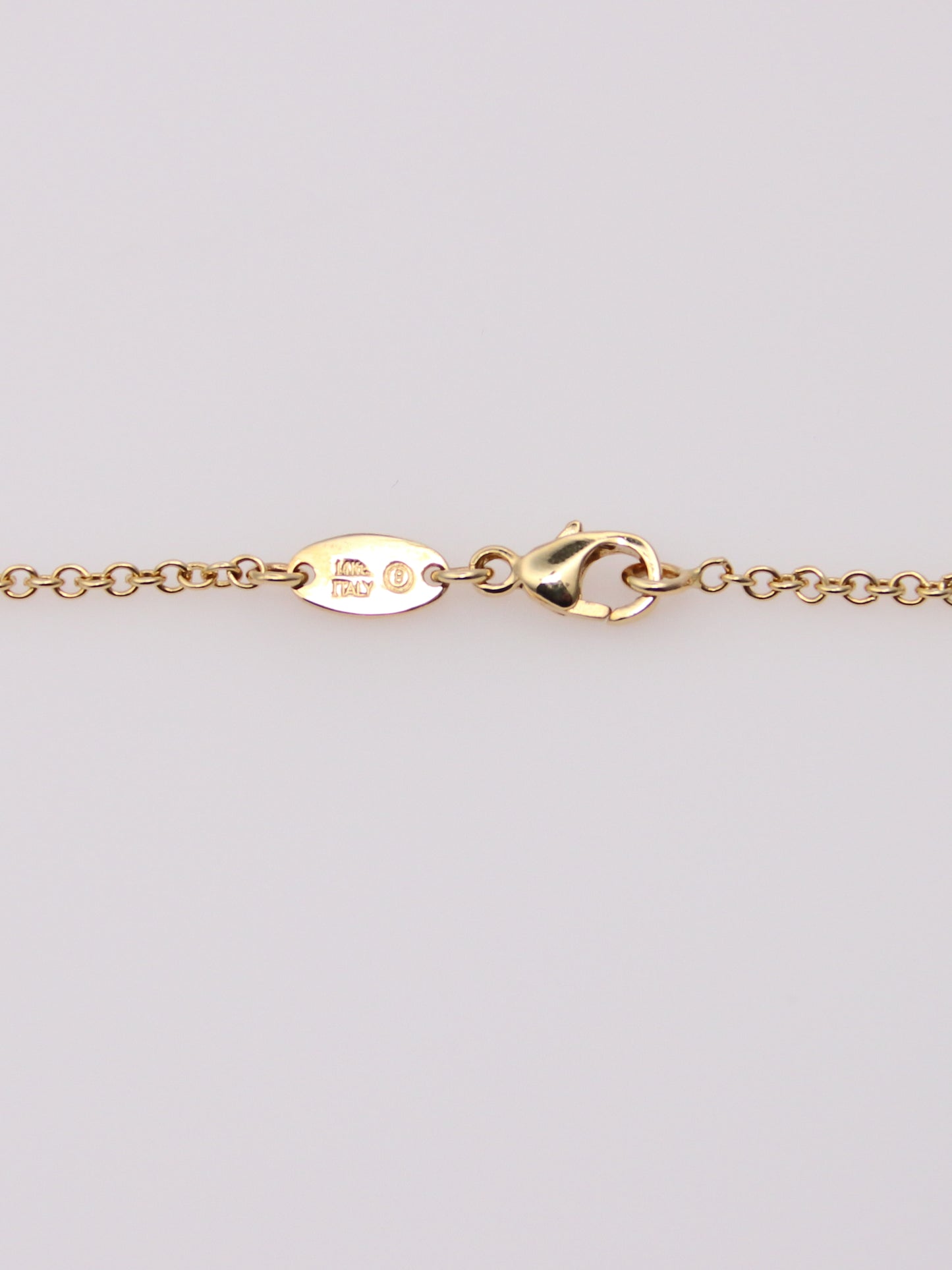 14K Yellow Gold Beaded Quartz Drop Necklace