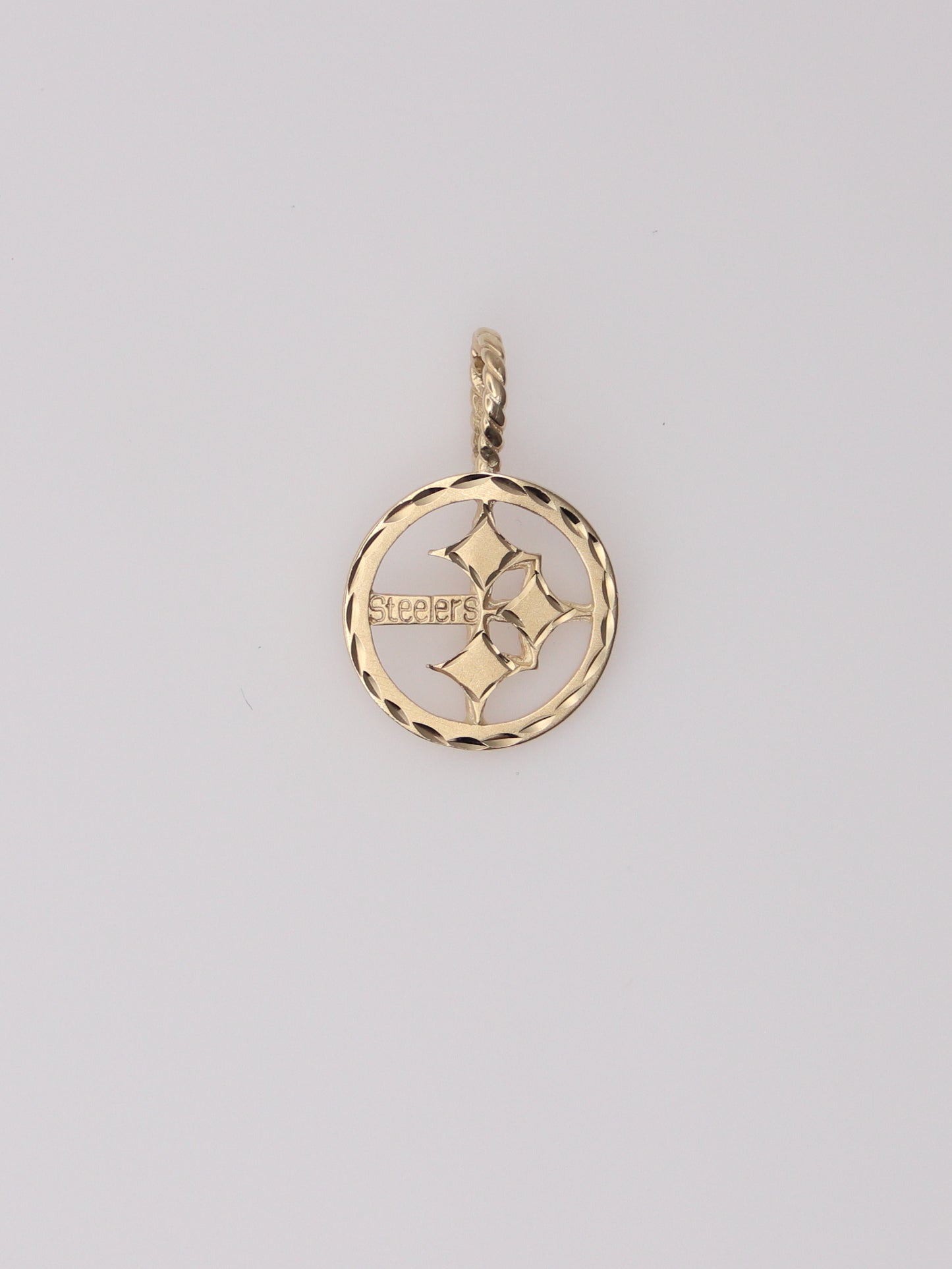14K Yellow Gold Steelers Pendant