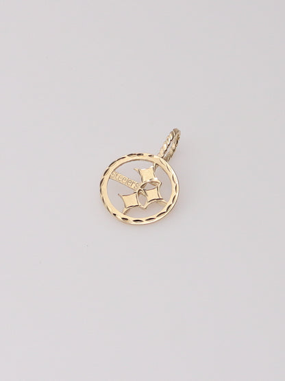 14K Yellow Gold Steelers Pendant