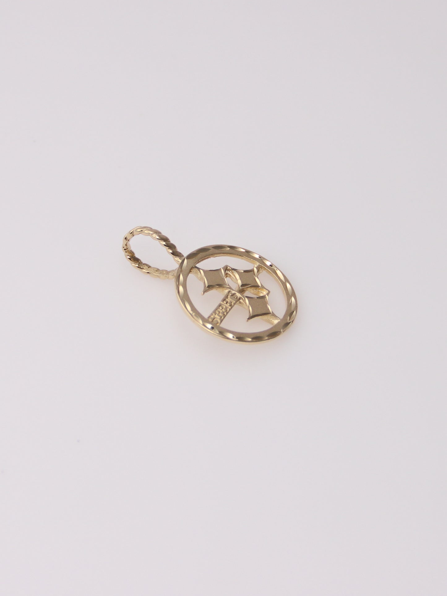 14K Yellow Gold Steelers Pendant