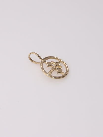 14K Yellow Gold Steelers Pendant