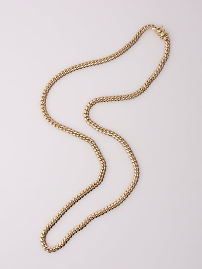14K Yellow Gold Curb Necklace