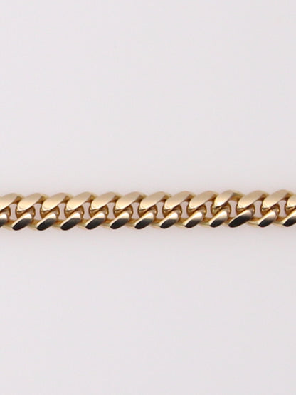 14K Yellow Gold Curb Necklace