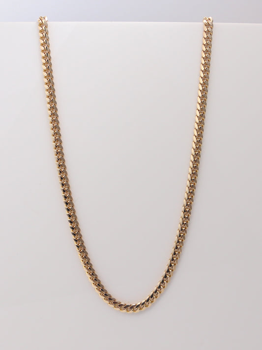 14K Yellow Gold Curb Necklace