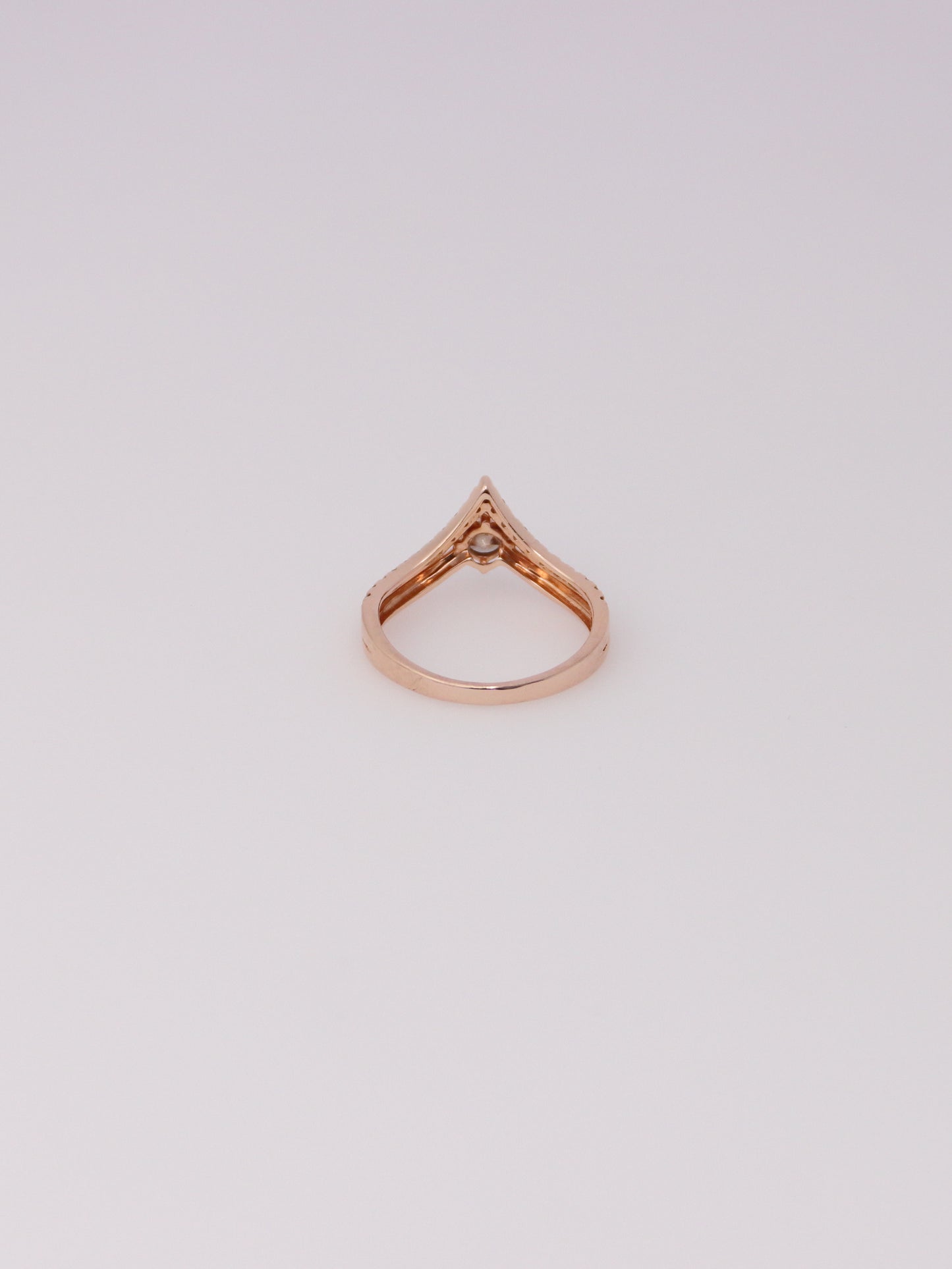 14K Rose Gold Levian Chocolate Diamond Teardrop Ring