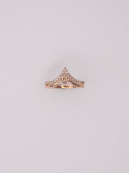 14K Rose Gold Levian Chocolate Diamond Teardrop Ring