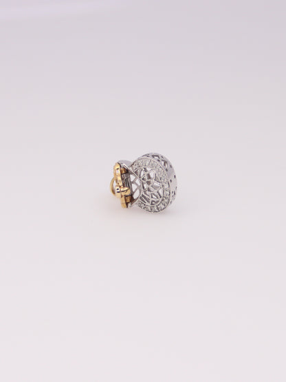 14K Two-Tone Diamond Purse Pendant