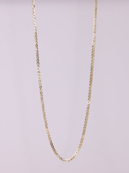 14K Yellow Gold Diamond Tennis Necklace