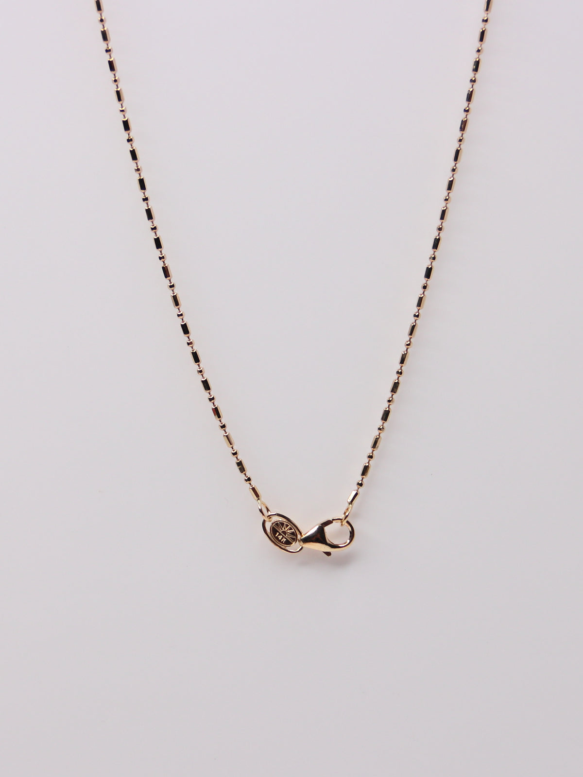 14K Yellow Gold Beaded Link Necklace