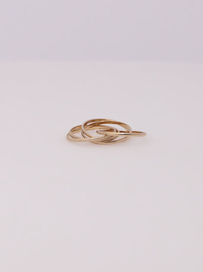 10K Yellow Gold Multilink Ring
