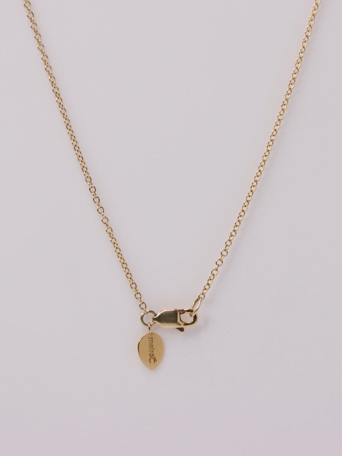 14K Yellow Gold Diamond Station Necklace